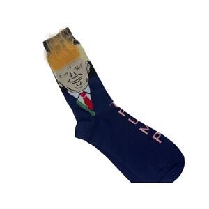 2024 Donald Trump Socks with Hair Funny Novelty Socks with Comb